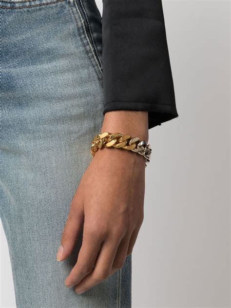 bracelet saint laurent|farfetch saint laurent bracelet.